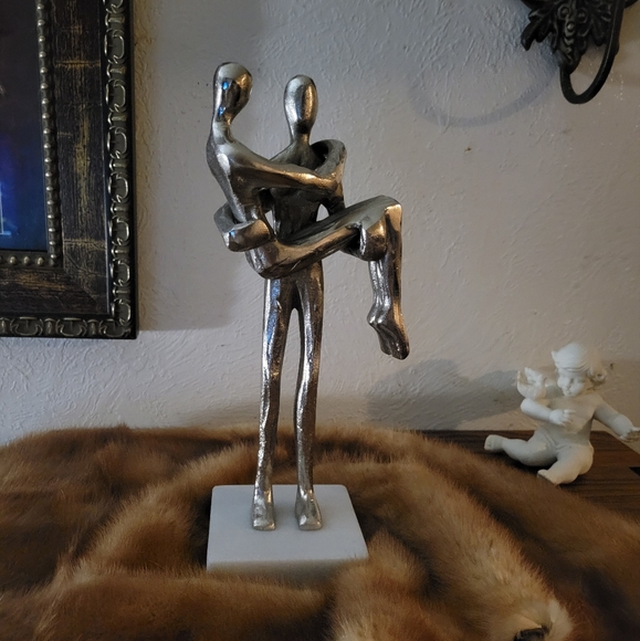 Couples statue  silver - Picture 5 of 13